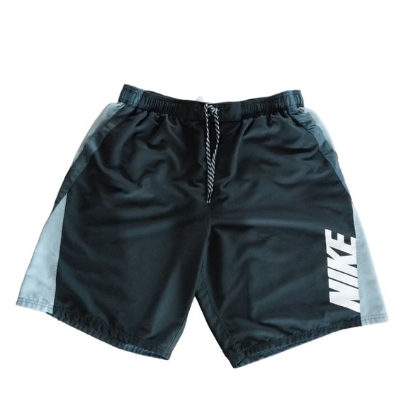 Nike Other - Nike Black Swim Trunks Shorts Logo Pockets Mens Sz XXL